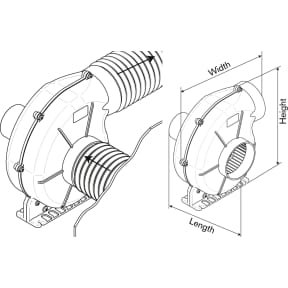 AirV Extra Heavy Duty Radial Blower