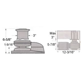 view 3 of Lewmar V1 12V Vertical Windlass - Low Profile