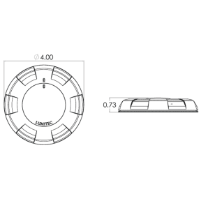 Lumitec 4" Aurora LED Dome Light - White Bezel