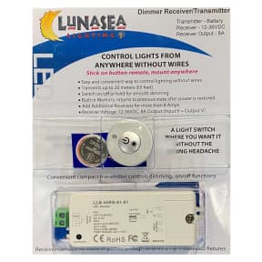 45ru-91-k1 of Lunasea Lighting RF Light Dimmer - 1 Zone Mini Transmitter & Receiver Kit