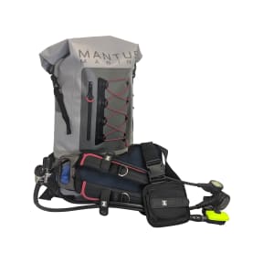 with backpack of Mantus Anchors Mantus Scuba System