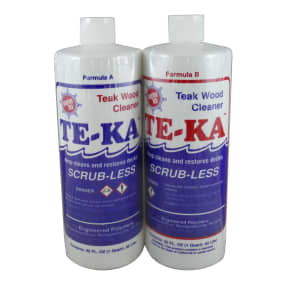 2 quart kit of Marine Tex Te-Ka Scrub-Less Teak Cleaner Kits