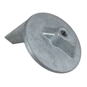 bottom view of Martyr Mercruiser Inboard/Outboard Anodes - Zinc - Cutdown Racing Skeg