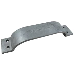 angle view of Martyr Mercury, Force, Mariner Outboard Bracket Anode - Zinc