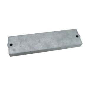 front view of Martyr Mercury, Force, Mariner Outboard Waffle Bar Anode - Zinc