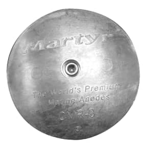 main view of Martyr Rudder & Trim Tab Anodes - Zinc