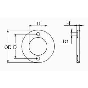 diagram of Martyr Volvo Penta Small Ring Anode - Aluminum