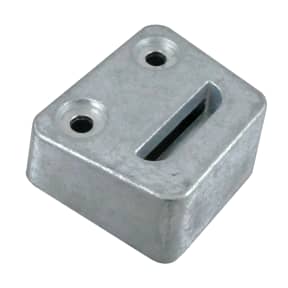 angle view of Martyr Volvo Plate Anodes - Zinc