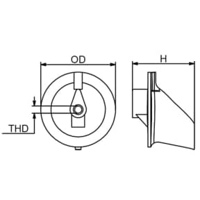 Dimensions of Martyr Yamaha Trim Fin Anode - Zinc