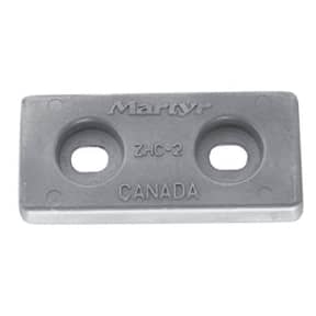 front view of Martyr ZHC2 Taiwan Style 5-3/4" Plate Anode - Aluminum