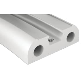 binoX 50 Stainless Steel Rubrail - White PVC Base Component
