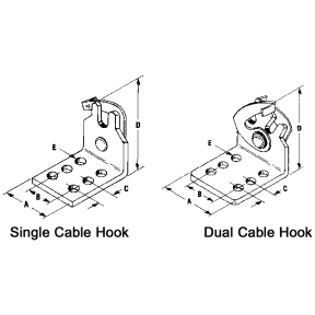 Morse Controls Dual Cable Hook