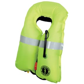 Inflated View of Mustang Survival HIT Automatic Inflatable PFD with Sailing Harness