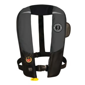 Gray and Black Version of Mustang Survival HIT Automatic Inflatable PFD - Hydrostatic Inflator Technology