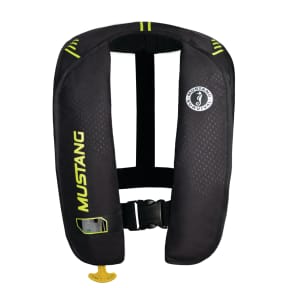Black and Yellow Green Version of Mustang Survival MIT 100 Manual Inflatable PFD