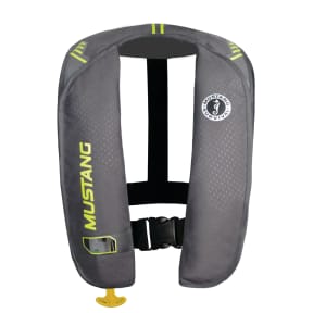 Gray and Yellow Green Version of Mustang Survival MIT 100 Manual Inflatable PFD