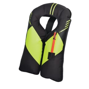 Inflated View  of Mustang Survival MIT 100 Manual Inflatable PFD