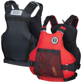 Premium Manual Inflatable Life Jacket for Adult Boating, Low Profile Paddle Kayak Survival Aid, Universal Fit, Black