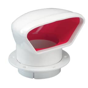 n10863 of Nicro Low Profile PVC Cowl Vent with Deck Plate Mount