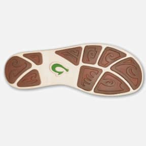 sole of Olukai Men's Nohea Mesh Mustang-Lime Peel