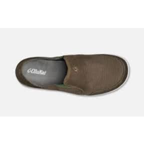 top of Olukai Men's Nohea Mesh Mustang-Lime Peel