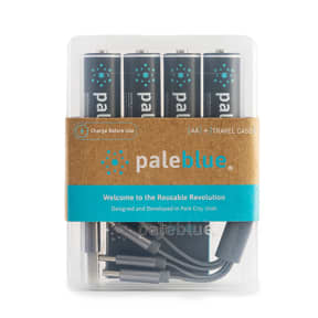 Pale Blue Earth Inc AA Lithium-Ion USB Rechargeable Smart Batteries Packaging