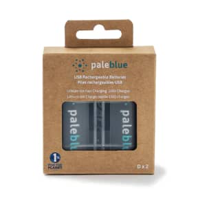 Package of Pale Blue Earth Inc D-Cell Lithium-Ion USB Rechargeable Smart Batteries