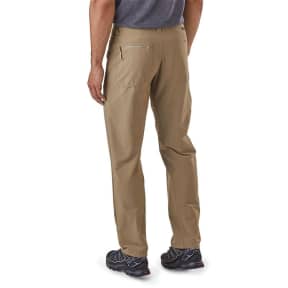 El Cap Khaki Model Back  of Patagonia Men's Quandary Pants 