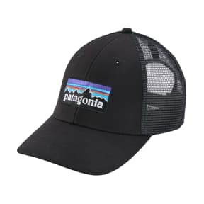 black of Patagonia P-6 LoPro Trucker Hat