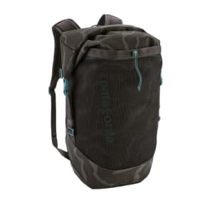 Front View Ink Black of Patagonia Planing Roll Top Pack 35L