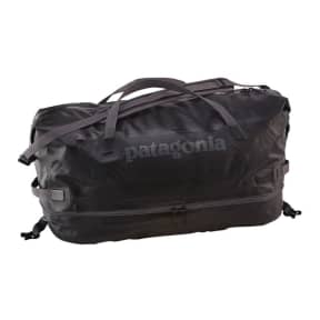 black of Patagonia Stormfront Wet/Dry Duffel 65L