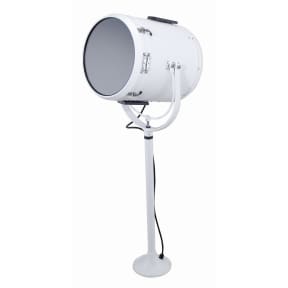 14in Light, High Base, White Finish of Perko 10", 12" & 14" Fig. 884 Lever Control Solar-Ray Searchlights