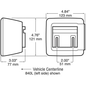V941 Marker Light Kit, Rectangular, Submersible - Under 80"