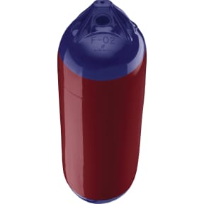 burgundy with blue tips of Polyform US Polyform F-Series Boat Fenders