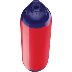 red with blue tips of Polyform US Polyform F-Series Boat Fenders