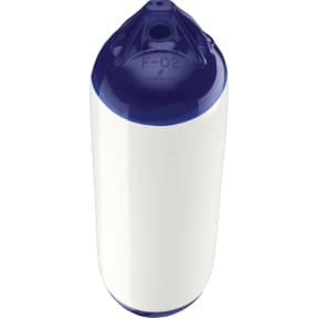 white full blue tips of Polyform US Polyform F-Series Boat Fenders