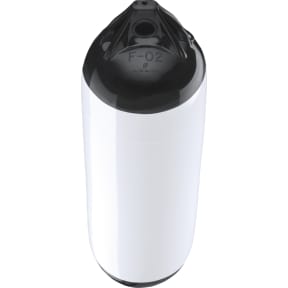 white with black tips of Polyform US Polyform F-Series Boat Fenders