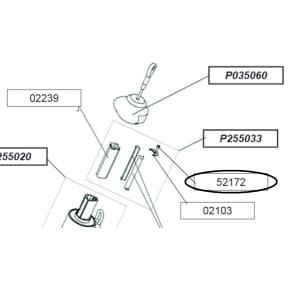 52172-Hex-Head-Securing-Screw-for-Top-Extrusion-C-Washer of Profurl Furlers Top Extrusion Head Stop Set Screw - for C-Shaped Washer