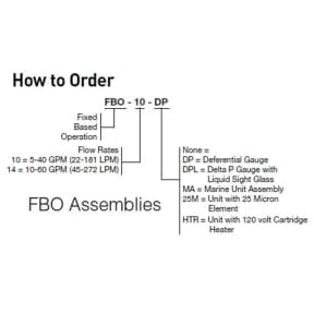 FBO-10 High Flow Fuel Filter/Water Separator - Industrial Series
