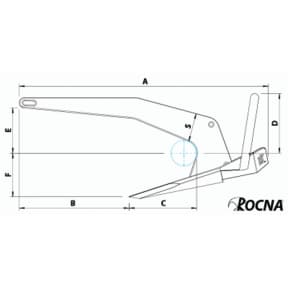 Dimensions of Rocna Anchors Rocna Anchor - Stainless Steel