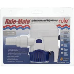 RM500B packaging of Rule 500 GPH RuleMate III - Next Generation Automatic Bilge Pump