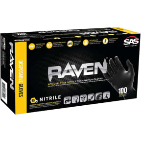 Raven Nitrile Disposable Glove - Powder Free