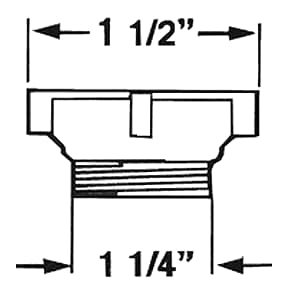 1-1/2&#34; to 1-1/4&#34; Adapter
