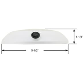 41340P LED Dome Light with Switch - 5-1/2"