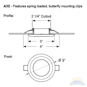 A3C LED Down Lights