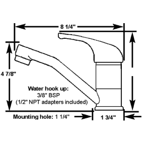 Compact Ceramic, Single Lever Mixer