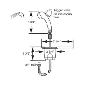 Euro Style ABS Sprayer with 6' Nylon Hose