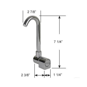 Fold-Down Spout for Foot Pump