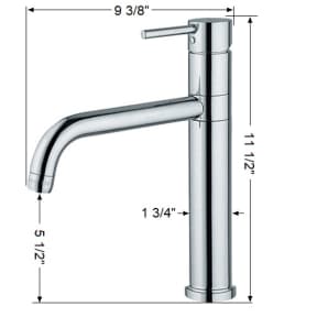dia of Scandvik Minimalistic Basin Mixer