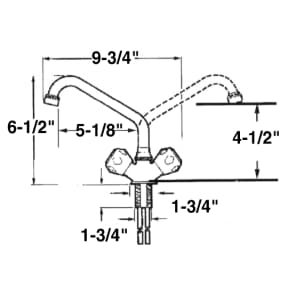 Mixer with Low Swiveling Spout